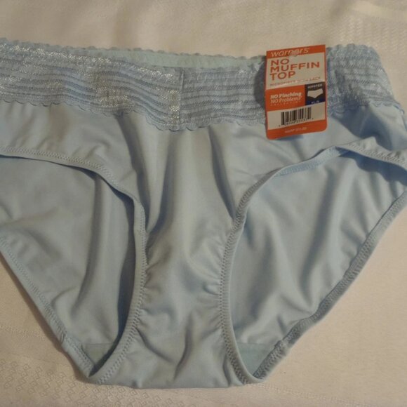 WARNERS Size L or XL Nylon Hipster Blue Panty Choice NWT 5609J - Picture 1 of 2